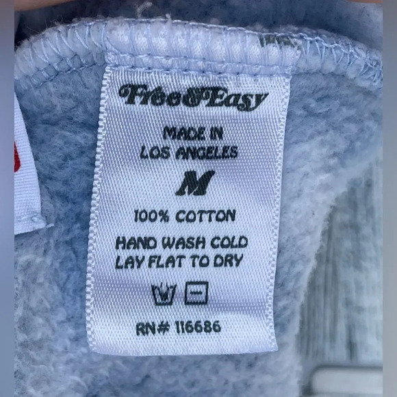 FREE AND EASY Tie Dye Heavy Fleece sweatpants size medium - Picture 9 of 9